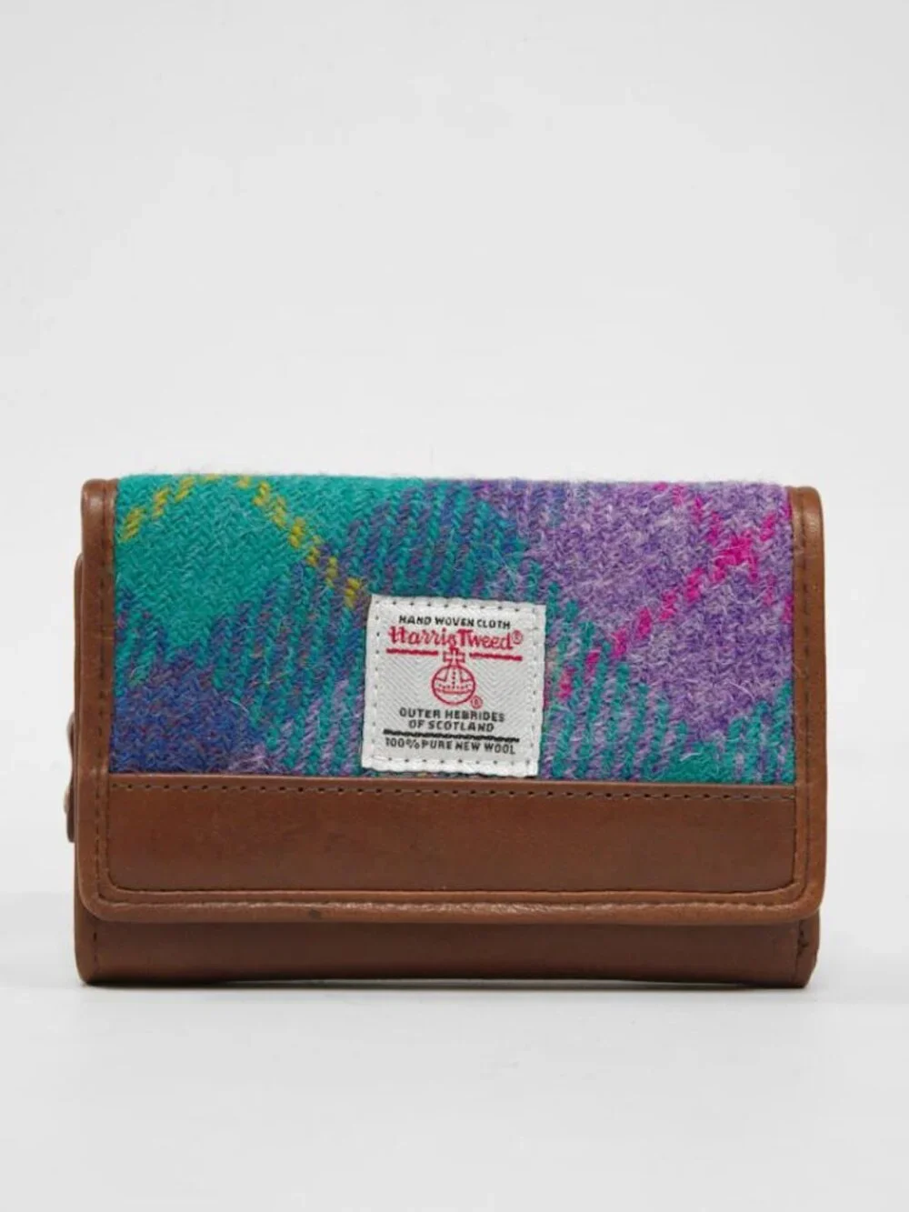 Harris Tweed Barra Purse Wallet A0222 | NWT | Genuine Leather & Authentic Harris